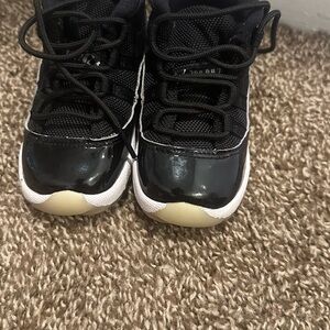 Jordan Kids Black and White Sneakers